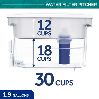 PUR Ultimate Dispenser Water Filter with Lead Reduction, 30 Cup,