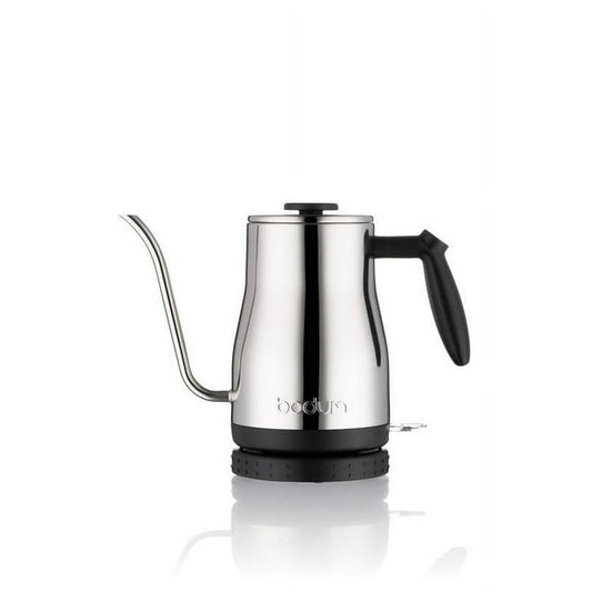 Bodum Bistro Gooseneck Electric Water Kettle, 34 Ounce, Chrome