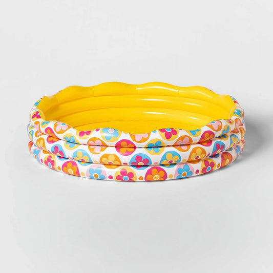 Inflatable Pool 3-Ring Sun Squad 5’5 Diameter - Flower