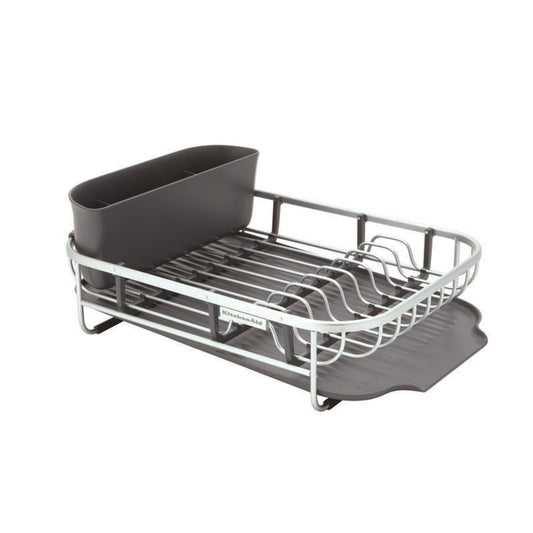 Kitchenaid Aluminum Space Saving Dishrack in Charcoal Gray